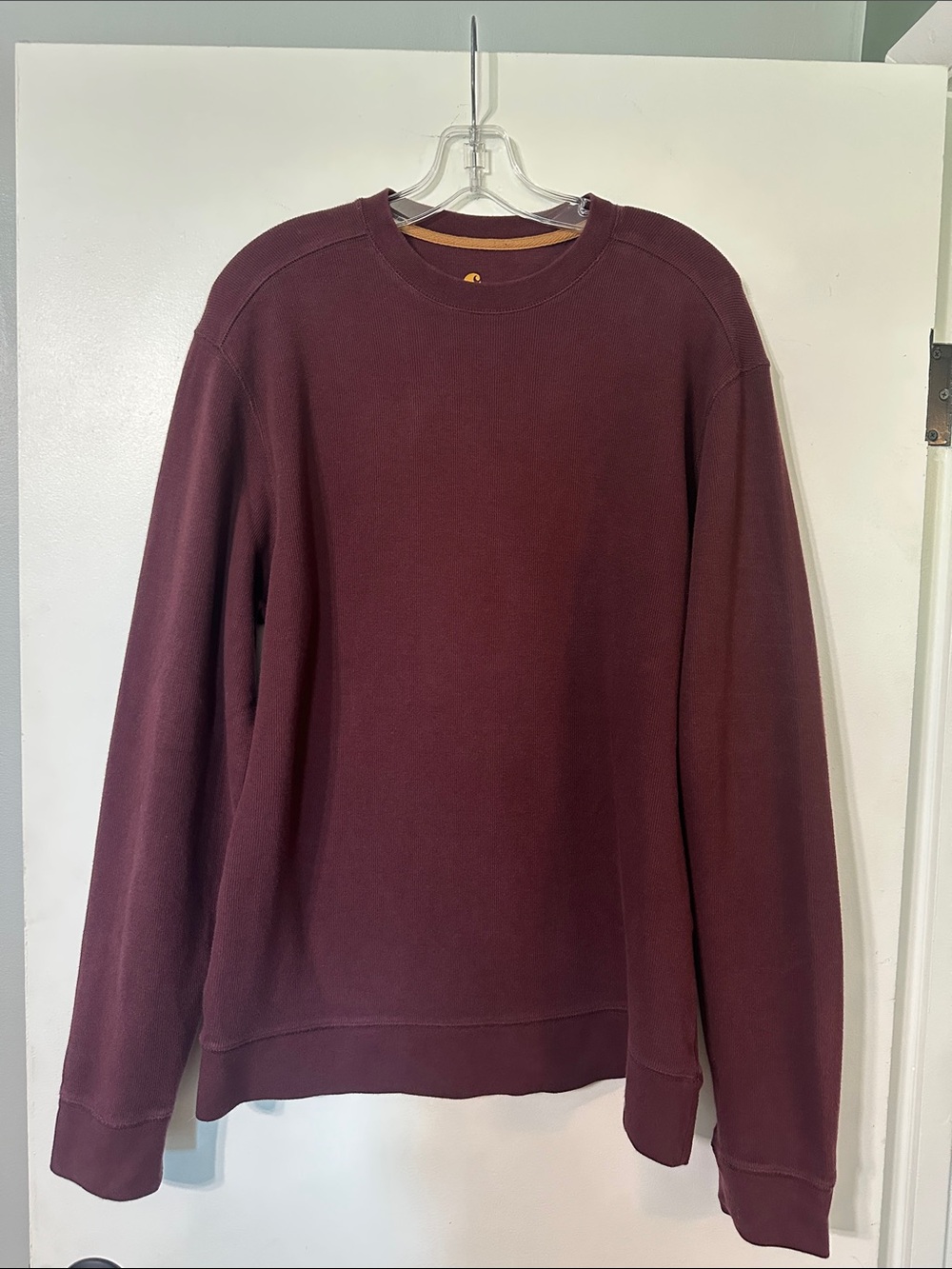 Carhartt Men's Medium Crewneck Sweatshirt in Burgundy